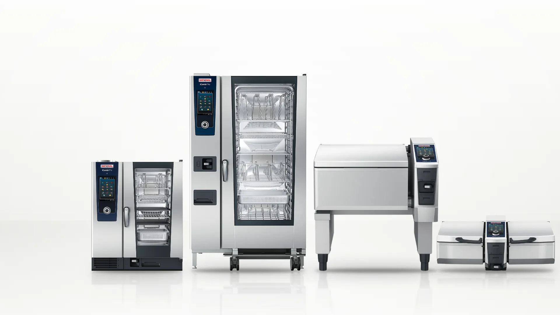 Gama RATIONAL: iCombi Pro 10-1/1, iCombi Pro 20-2/1, iVario Pro L și iVario Pro 2-S